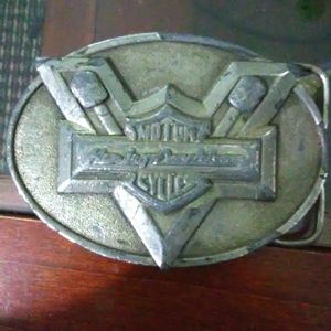 Vintage 1983 Harley Davidson V-Twin Belt Buckle